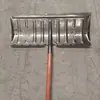 Pala de Nieve con Ruedas, Empujador de Nieve de Acero al Manganeso Engrosado, Tabla de Nieve, Pala de Nieve Empujada a Mano, Herramienta para Quitar Nieve, Pala para Grano, Eliminación de Hielo