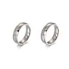 Anillos de Acero de Titanio de Lujo Ligero Japoneses y Coreanos para Hombres y Mujeres, Anillos de Pareja Sencillos de Acero Inoxidable Incrustados con Diamantes, Regalos de Joyería Transfronterizos