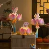 Linternas del Festival de Medio Otoño, Linternas Portátiles para Niños, Paquetes de Materiales Hechos a Mano para Bricolaje, Linternas de Estilo Antiguo, Molinillos de Viento Giratorios, Linternas Luminosas
