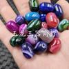 Ágata Dobaozhu Jade Contas Espalhadas Vermelho Verde Azul Rosa Calcedônia Passepartout Contas Barril Acessórios de Joalheria Contas de Jade Feitas à Mão