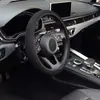 Funda para Volante Transfronteriza, Funda Elástica para Volante de Seda Helada, Transpirable, Antideslizante, Resistente al Desgaste, Funda para Agarre Absorbente de Sudor, Universal para Todas las Estaciones