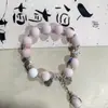 Pulsera de cerámica con hoja de ginkgo nueva pulsera de borla retro china pulsera personalizada para hombre y mujer puesto transmisión en vivo suministro de fábrica