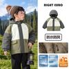 Ropa de Abrigo de Algodón con Capucha de Terciopelo para Niños Europeos Invierno Nuevo Ropa para Niños Bebé Niños Tops Cálidos Ropa de Abrigo de Algodón