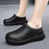 Zapatos de Chef, Transpirables, Antideslizantes, Impermeables, Resistentes al Aceite, Zapatos de Cocina, Zapatos de Trabajo para Hombre de Primavera y Otoño, Zapatos de Enfermera, Botas de Lluvia, Zapatos de Agua para Mujer, Negro