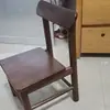 Silla pequeña de cuerno de madera maciza de caucho, taburete de madera para niños, banco para cambiar zapatos en casa, banco de sala de estar, taburete bajo, silla de comedor