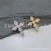 Pendientes de Aleación de Cobre con Cruz de Zirconia Pendientes de Gama Alta Pendientes de Joyería para Piercing de Aleación de Titanio G23