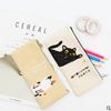 Estuche de lona con cremallera para lápices, diseño creativo de gato, para estudiantes, de gran capacidad, venta al por mayor