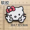 Kk Dibujo Animado de Gato Pajarita de Gato Pegamento Suave para Manualidades Accesorios de Joyería Funda para Teléfono Móvil Taza de Agua Zapatillas Decorativas Parche para Zapatos