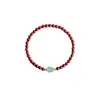 Pulseira de Areia Dourada Roxa, Areia Imperial Natural, Modelo Feminino Estilo Étnico, Presente para Melhorar a Sorte do Ano de Nascimento, Pulseira de Luxo Leve, Bodhi da Medicina Chinesa