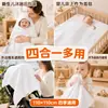 Toalla de baño de gasa de seis capas de algodón puro con estampado de dibujos animados para niños, edredón para recién nacidos, bolsa absorbente, manta para bebé