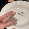 Aretes Largos de Borla de Mariposa de Zirconia Cristal para Mujer Aretes Únicos de Alta Gama Aretes Accesorios de Joyería Transfronterizos