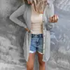 Estilo europeo y americano transfronterizo otoño e invierno 2026 nuevo Amazon Wish ropa casual de manga larga de color liso con botones largos para mujer