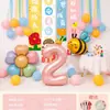 2025 Tela Colgante de Celebridad de Internet Decoración de Feliz Cumpleaños para Niños Banner de Decoración de Escena de Fiesta de Primer Cumpleaños Fotografía