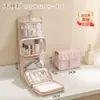 Bolsa de Cosméticos de Viagem Nova Transfronteiriça, Necessaire Portátil Multifuncional para Pendurar, Bolsa de Armazenamento de Higiene Pessoal Doméstica, Grande Capacidade