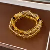 Pulsera de Cuentas de Fluorita Cristalina y Circonita Moda Lujo Ligero Pulsera de Gama Alta Temperamento de Nicho Joyería Versátil Venta al por Mayor