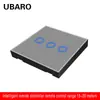 Interruptor de control remoto tipo 86 transfronterizo panel de parche aleatorio de vidrio templado inteligente interruptor táctil de radiofrecuencia inalámbrico venta al por mayor