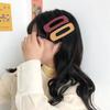 Nuevo estilo, pinza para el pelo con cara grande, parte trasera, color rojo cibernético, bonita pinza para el pelo roto, pinza lateral, pinza para el pelo de pico de pato, sencilla