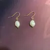 Pendientes de perlas barrocas de agua dulce extraterrestres con forma irregular, hechos a mano, de moda, estilo retro y elegante para mujer.