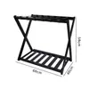 Amazon estante de madera para equipaje hotel dormitorio sala de estar doble capa plegable de piso maleta