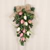 Hongyu Primavera Decoração de Flores Artificiais Flor Pendurada na Parede Tulipa Bell Flor Invertida Árvore Suspensa Porta de Casa Lintel Pingente Transfronteiriço
