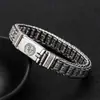 Joyería de plata de ley 925 al por mayor pulsera giratoria de cuentas barril con mantra de seis caracteres personalidad cadena de pulsera para hombre de plata tailandesa dominante tendencia