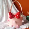 Fábrica de Sacolas Ecológicas Pode Personalizar Sacolas de Presente para Atividade 'Balde de Abraço Infantil', Sacolas Tote Balde de Água, Sacolas de Feltro com Pompons e Sacolas Feitas Sob Medida