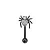 Europeo y americano transfronterizo nuevo 16G acero inoxidable micro incrustado circonita uña de ceja anillo de ceja gota de aceite aretes de uña para hueso de la oreja joyería de perforación