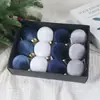 Decoração de Natal Bolas de Veludo de Natal 6/8cm Conjunto de Bolas de Natal Aveludadas Enfeites para Pendurar na Árvore de Natal