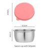 Taza para Salsa Taza para Salsa Transfronteriza con Tapa de Silicona Plato para Sumergir Taza para Salsa con Tapa