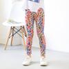 Leggings nuevos transfronterizos para niñas, pantalones finos estampados elásticos de primavera y otoño para niños, pantalones para niños medianos y grandes de estilo coreano