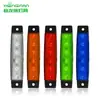 Luz de advertencia lateral para remolque de camión LED de 6 LED, señal LED, intermitente, luz de freno, luz trasera