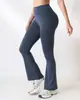 25 Novas Calças de Yoga Flare para Levantar o Quadril Calças Fitness de Perna Larga para Uso Externo Sensação de Pele Nu Casual Emagrecedoras Calças Flare Esportivas