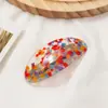 Pinza para el Cabello de Acetato Estilo Coreano de Alta Gama Exquisita Media Coleta Accesorio de Cabello Versátil de Moda Clip de Primavera para Cola de Caballo Baja Adorno para el Cabello para Mujeres