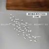 K9 Manicura Piedras de Strass Irregulares Planas Biseladas Plateadas Decoraciones de Strass Súper Brillantes Rivoli Rombo Gota de Agua Hojas de Arce Decoraciones Ultra Brillantes