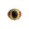 Anillo de Ámbar Natural Guan Yu Anillo de Dedo de Ámbar Sangriento Joyería de Estilo Étnico Fábrica Venta al por Mayor Dropshipping S3120510