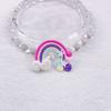Colgante de cerámica blanda arcoíris, tamaño grande y pequeño, con pegamento en crema, accesorios, pequeño colgante, horquilla para el pelo para niños, joyería