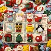 Série Natalina de Desenho Animado Enfeites de Resina Artesanais Acessórios para Joias DIY Presilhas de Cabelo Adereços de Cabeça Árvore de Natal Pequenos Adesivos Personalizado