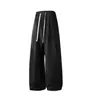 Pantalones Casuales de Pierna Recta con Cintura Elástica de Lino Sintético para Hombre, Transpirables y Cómodos de Verano con Cordón, Color Sólido, Largos K8719 - Oferta Especial P22