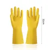 Luvas de Lavar Louça Estendidas 38cm, Escova de Limpeza para Cozinha, Impermeável, Durável para Cozinhar, Borracha de Látex Espessada, Resistente ao Desgaste