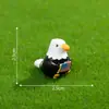 Nuevo producto transfronterizo: Figurita de Águila Azul Marino, Accesorios de Decoración de Jardín DIY, Mini Adorno de Escritorio