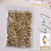 Taladro para Uñas Color Champagne Explosivo Red de Internet Mini Pequeño Forma Plana Broca Super Brillante Piedra de Pedrería Decoración para Uñas