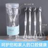 Macaron Paquete de 4 Bambú Carbón Cerdas Suaves Adulto Cabeza Grande Viaje Familia Estilo Japonés Muji Cepillo de Dientes en Stock Venta al por Mayor Protección de Encías