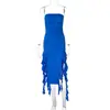 Ropa de Mujer Estilo Europeo y Americano 2026 Verano Nueva Personalizada sin Tirantes Irregular Vestido Comercio Exterior Sexy Largo Vestido Mayoreo