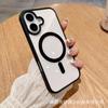 Adecuado para iPhone 18 Promax Macaron Silicona Magnético Funda de Teléfono Apple 17 Transparente Acrílico Protectora