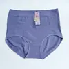 Flor pré-corte 3001 Khmer plus size calcinhas femininas para mães de meia-idade e idosas, lisas, cor sólida, cintura média e roupa íntima para gordas