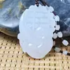 Colgante de Jade Blanco Afgano Natural de Dragón y Fénix Guanyin Buda, Artículos de Jade de Zona Turística, Artículos de Jade de Vendedor Ambulante, Venta al por Mayor de Colgantes de Jade