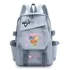 Mochila Anime Desenho Animado Bocchi the Rock, Pedra Solitária, para Meninas, Alunos do Ensino Fundamental e Médio, Bolsa de Ombro Duplo de Grande Capacidade
