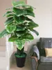 Qin Ye Rong Planta Fotográfica en Maceta Hotel Planta Verde Falsa Biónica Decoración de Sala de Estar Árbol Falso de Pie Flor Falsa Puerta