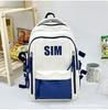 Mochila escolar para hombre, versátil, de gran capacidad, para estudiantes de secundaria.