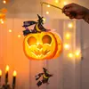 Decoração de Halloween Infantil Feita à Mão Saco de Materiais DIY Atividade Temática para Festa de Jardim de Infância Barra Adereços Lanterna de Abóbora